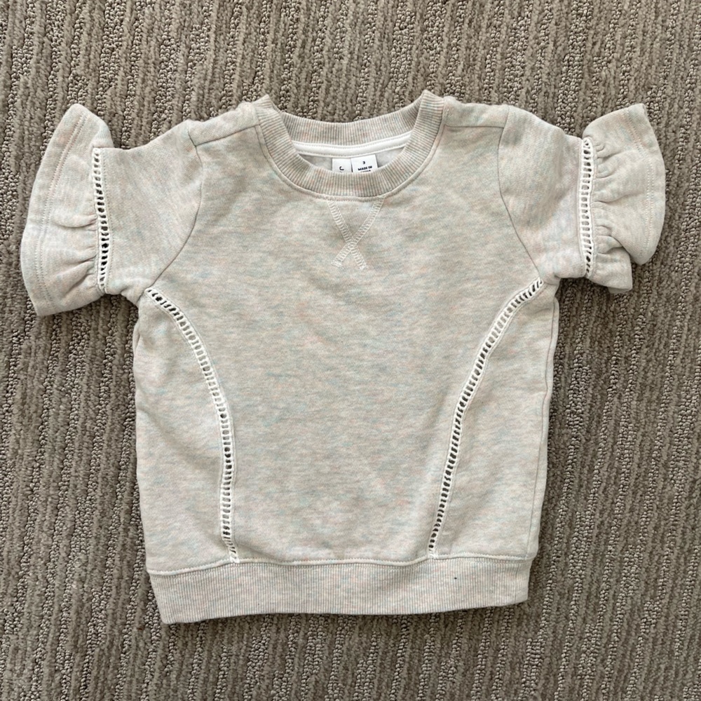 Janie and Jack short sleeved sweatshirt